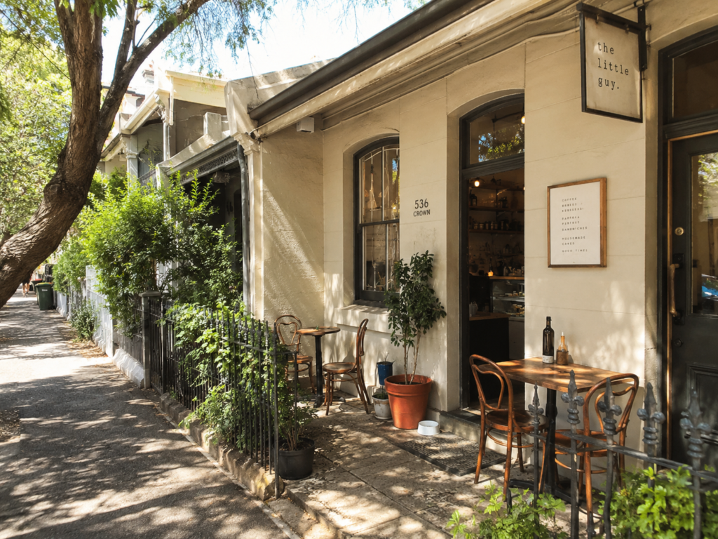 Hidden neighbourhood cafe Surry Hills Sydney local coffee spot