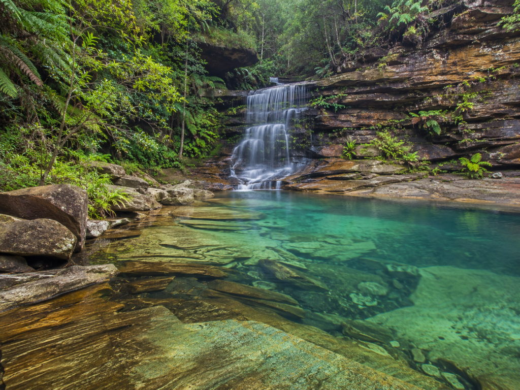 Jellybean Pool Glenbrook hidden waterfall swimming hole near Sydney