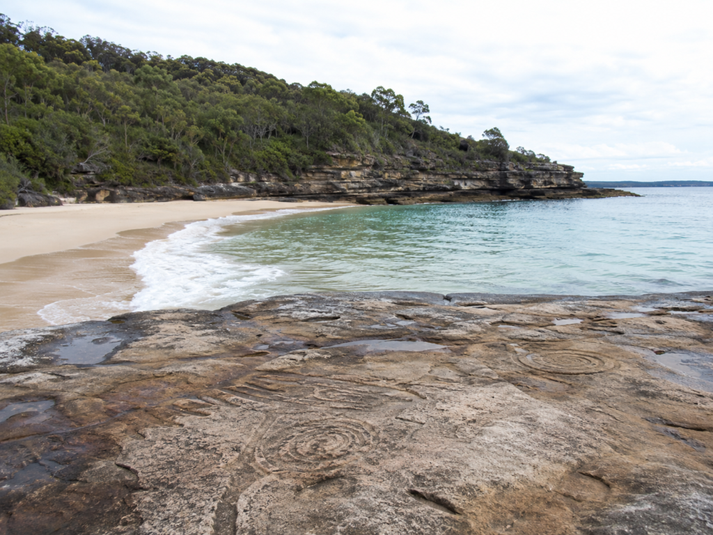 Jibbon Beach Bundeena quiet ocean beach Sydney