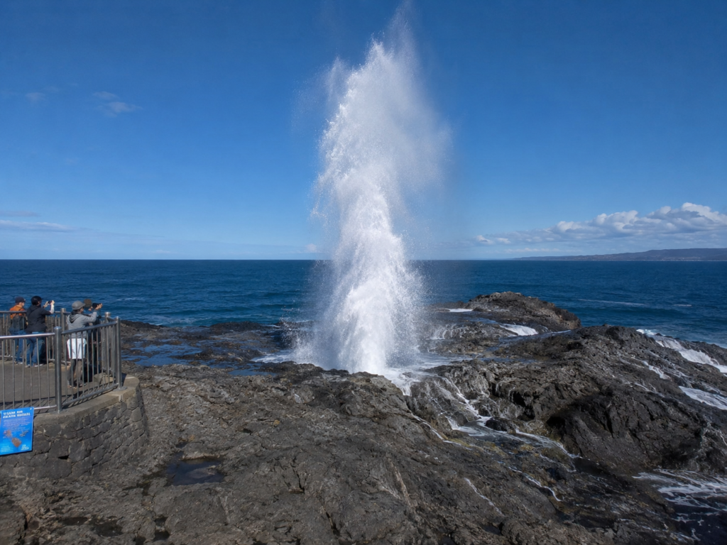 Kiama blowhole day trip from Sydney by train South Coast