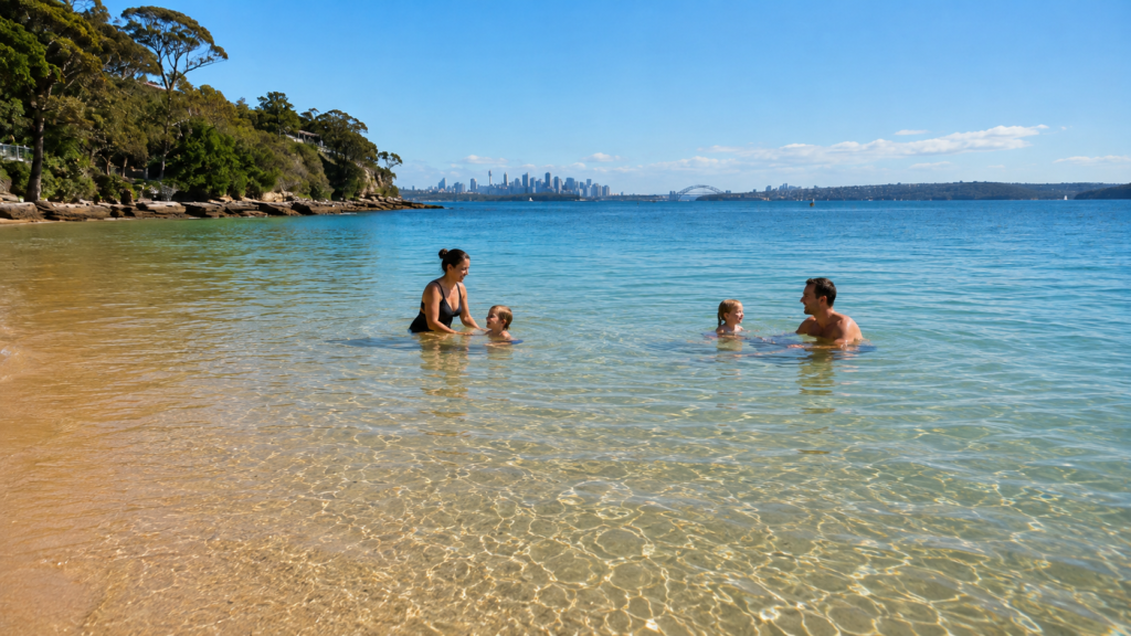 Kyeemagh Beach Sydney flat calm swimming water families
