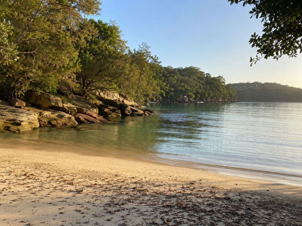 Milk Beach Vaucluse quiet harbour beach Sydney