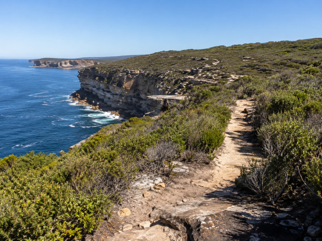 Royal National Park coastline day trip Sydney by train