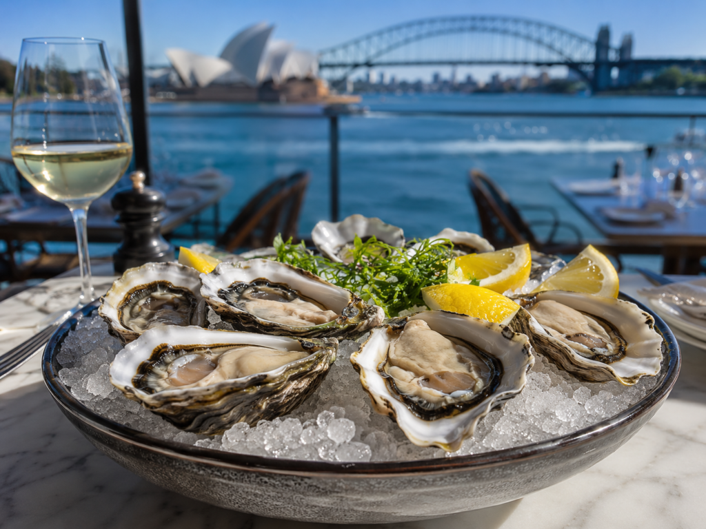 Sydney layover tour fresh oysters waterfront dining
