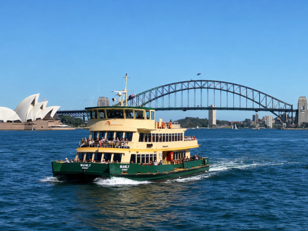 Sydney layover tour Manly Ferry harbour crossing