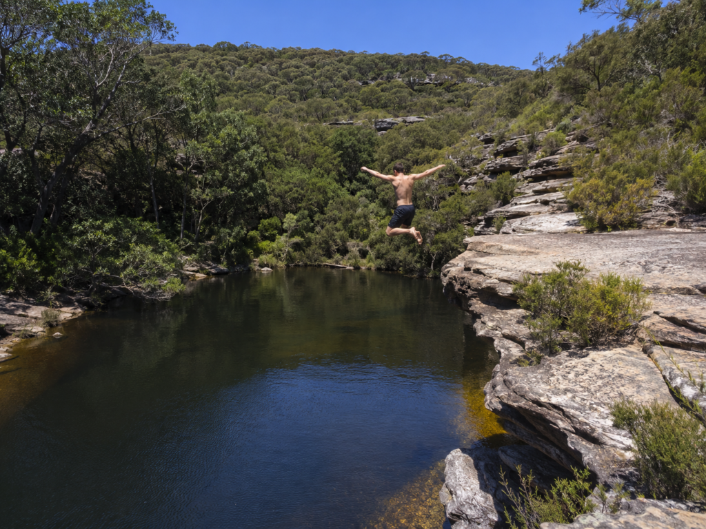 Wattamolla Beach lagoon Royal National Park Sydney