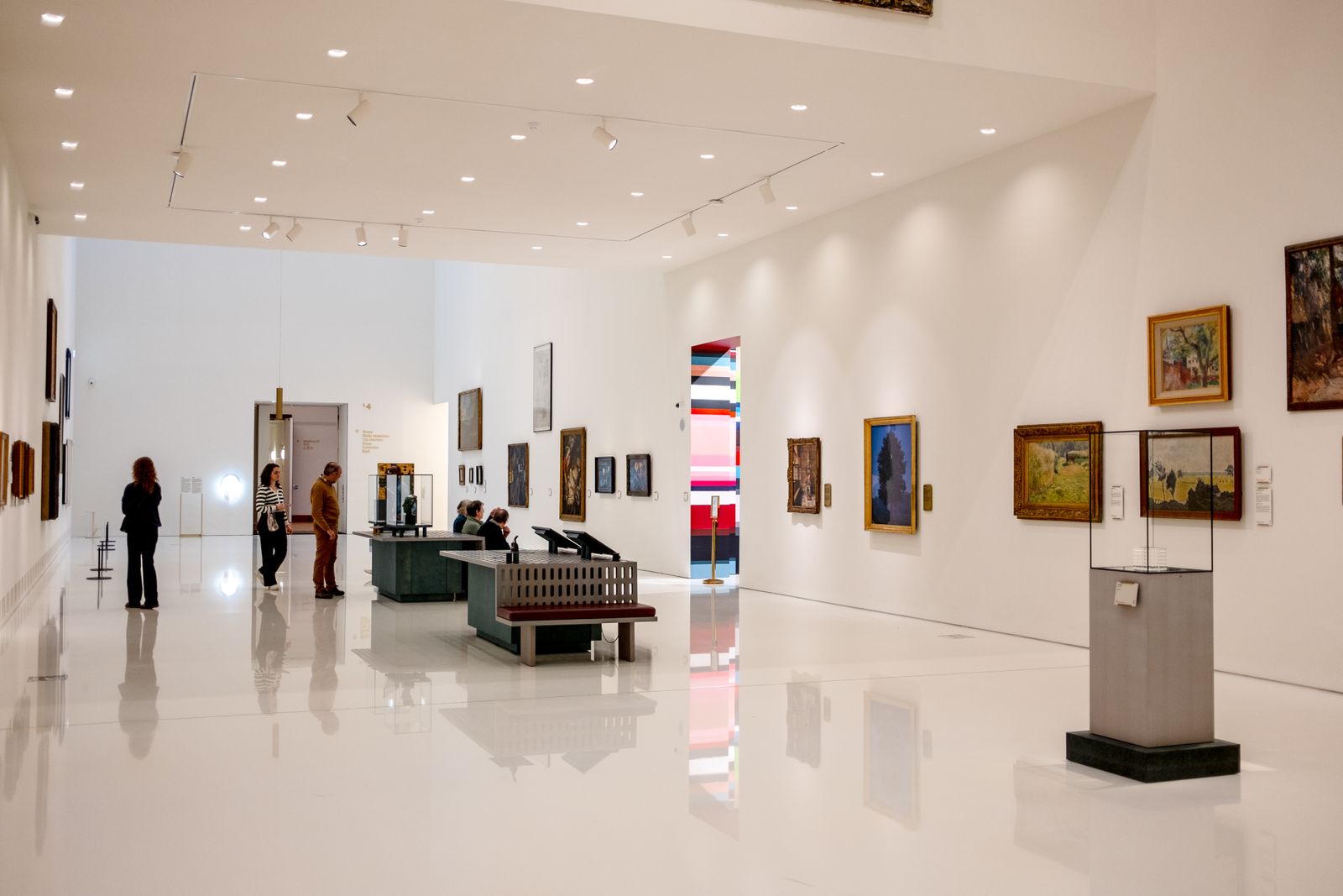 Interior of a modern museum gallery space