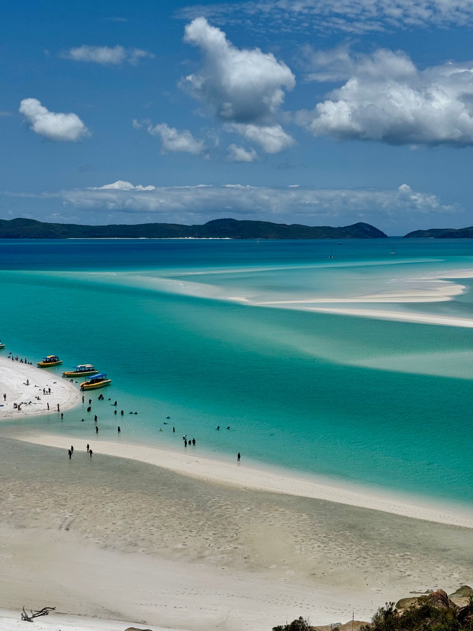 Aerial view of a quiet turquoise beach