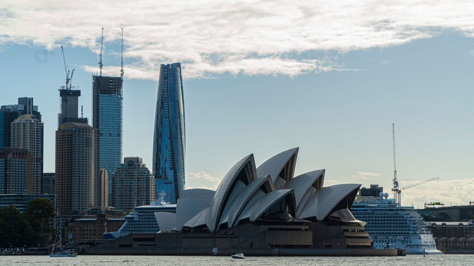 Sydney Opera House under a blue sky