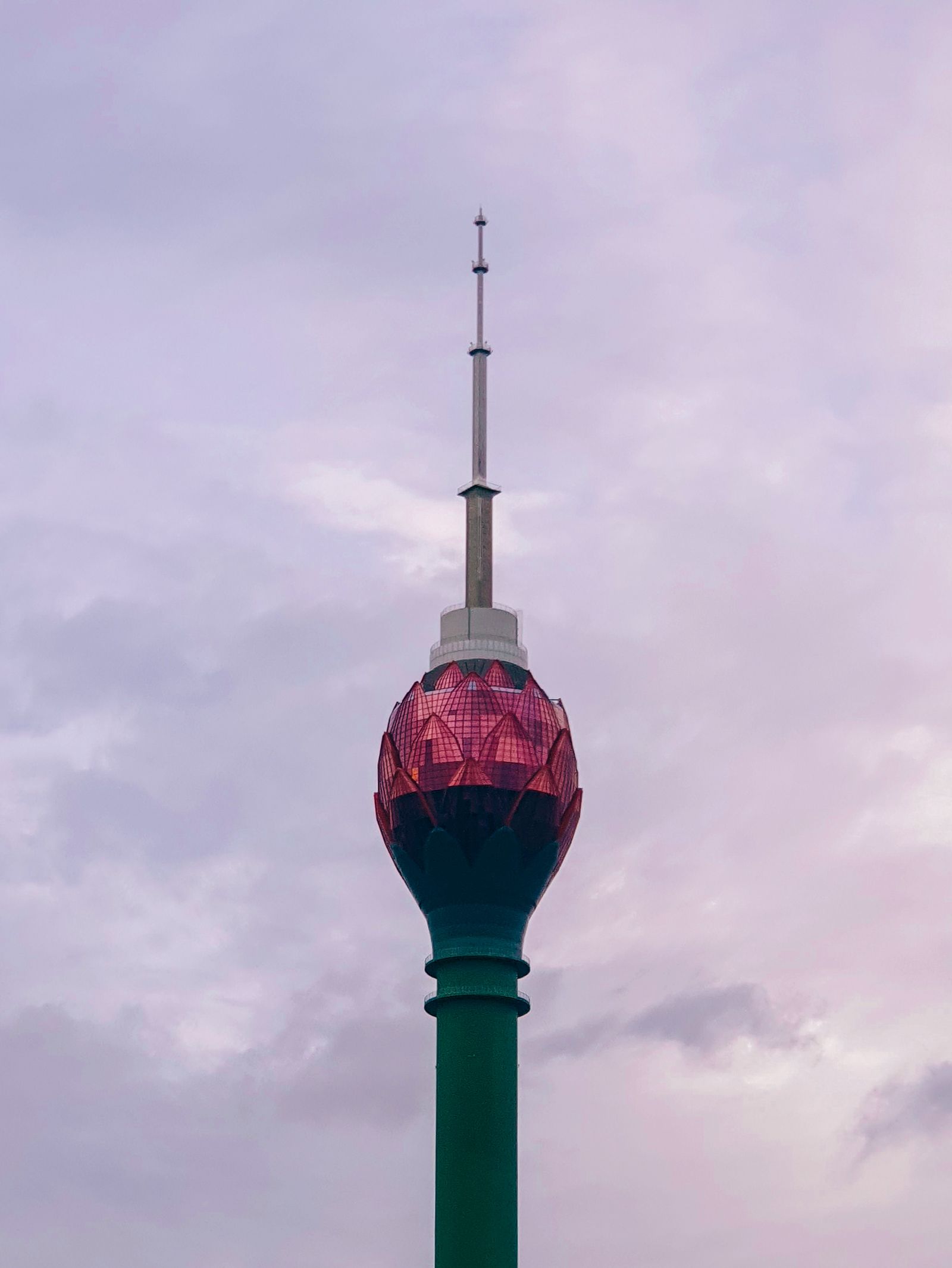 View of a tall observation tower against the sky